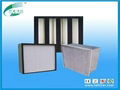 H14 HEPA filter  Mini-pleated hepa filter for terminal ventilation systems 1