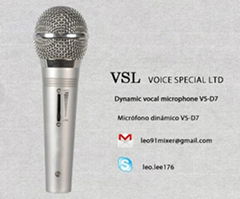 professional dynamic vocal microphone , mic 