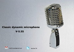 on stage vintage mic, classic style microphone