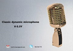 on stage vintage mic, classic style microphone