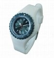 Silicone Watch Japanese Movement  3/5ATM Waterproof  Eco-friendly Silicone   1