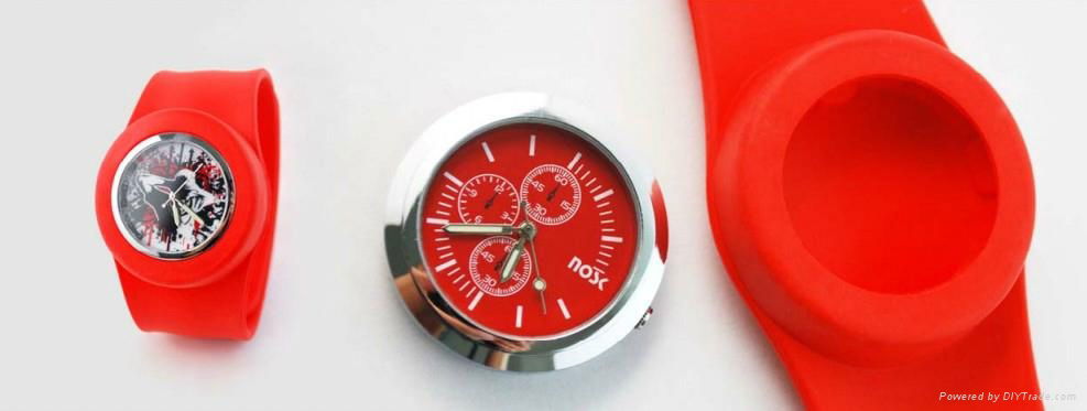 Silicone Watch Japanese Movement  3/5ATM Waterproof  Eco-friendly Silicone   2