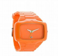 Silicone Watch Japanese Movement  3/5ATM Waterproof  Eco-friendly Silicone  