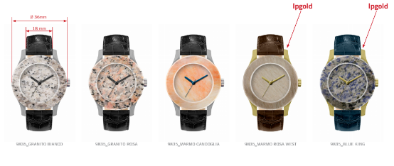 Wholesale Marble Watch With Leather Strap For Men 4