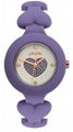 Wholesale New Stylish Pretty Silicone Crystal Lady Girl Quartz Wristwatch- Gift  2