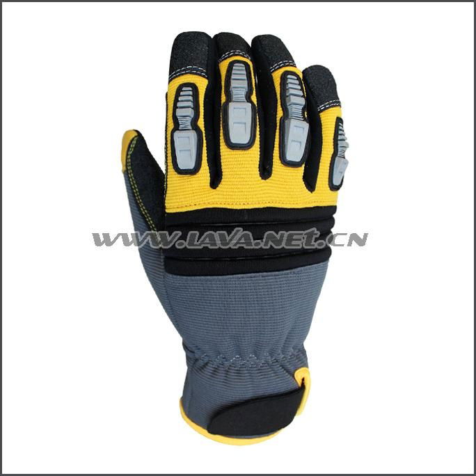 Superior Goatskin Leather Work Anti Knock Gloves 2