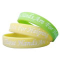 debossed silicone wristband