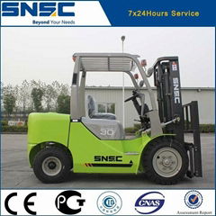 3 ton gasoline powered LGP Forklift 3t Forklift truck