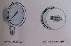 All stainless steel pressure gauge