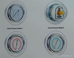 Refrigeration pressure gauge