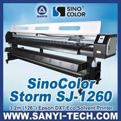 2880dpi 3.2m DX7 Inkjet Printer Sinocolor SJ1260