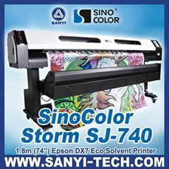 Eco Solvent Printing Machine (Epson DX7 Heads) --- SinoColor SJ-740