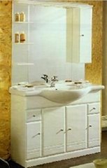 mirror cabinet with basin