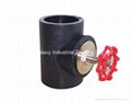 High Quality PE Pipe Fittings Elevation Stype Shut-off Valve 4