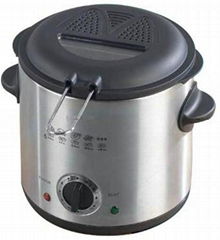 1L Round Stainless Steel Deep Fryer 