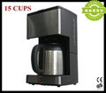 12-15 Cups Drip Coffee Maker with Thermos Jug 1