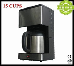 12-15 Cups Drip Coffee Maker with Thermos Jug