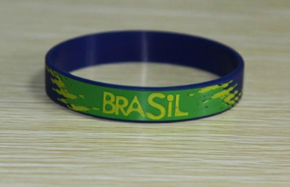 OEM Multicolor Debossed Silicone Bracelet with Special Customer's Logo  2