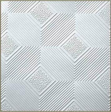 PVC laminated gypsum tile with foil back 2