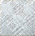 PVC laminated gypsum tile with foil back