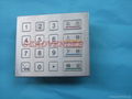 Vandal  Proof Stainless Steel   Industrial  Numeric Keypad Metal Keyboard