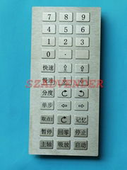 33 Keys Stainless Steel  Mini Metal Keypad for Oil Drilling Machinery