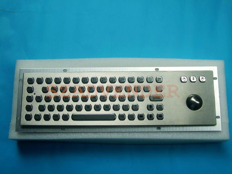   Industrial Numeric Metal Keyboard with Trackball for Meadical Kiosk 