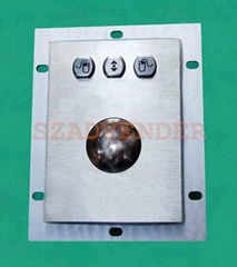 38 mm Mounted  Industrial Metal Trackball Mouse