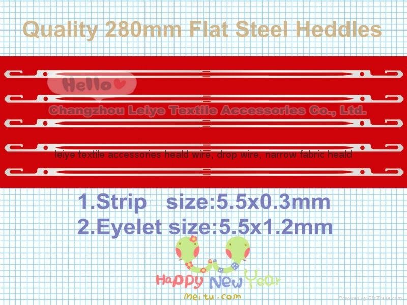 opend J type flat steel heald for weaving loom 5