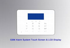 GSM LCD Touch Keypad Wireless Intelligent Alarm System G3