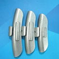 Zinc clip-on wheel balance weight