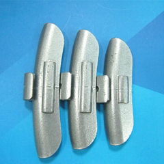 Zinc clip-on wheel balance weight