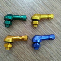 Metal clamp-in tire valves for