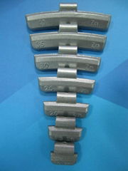 Zinc clip-on wheel balance weight