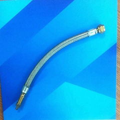 Stainless steel braided rubber valve extension