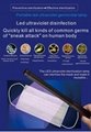 Protable UVC disinfection led lamp
