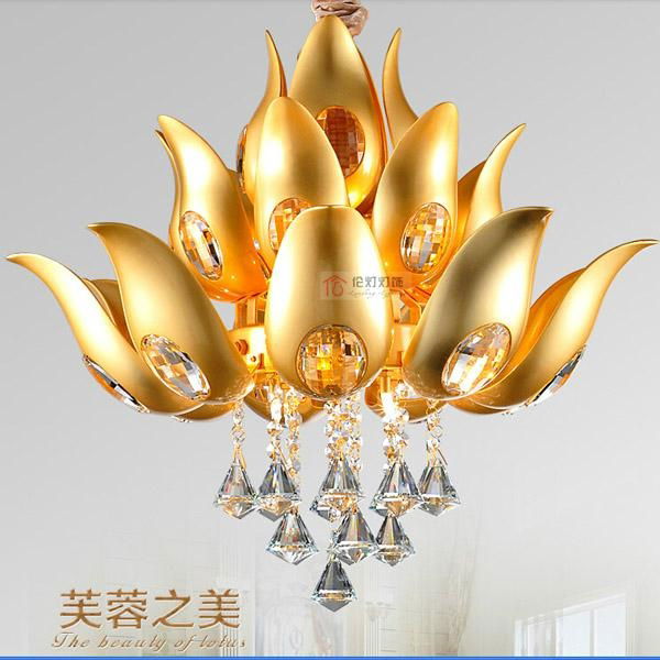 Modern Golden Lustres De Cristal Chandelier LED Home Decoration Crystal Lighting