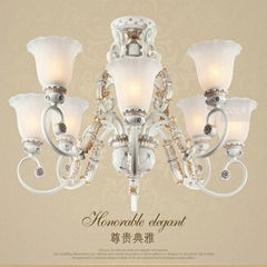 High Quality Fashion Luxury Resin Iron And Glass Material 8 Heads Led Chandelier