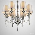 2014 Cheap Lustres Wrought Iron Material Home Decorative Chandeliers lustre LED