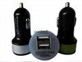 manufacturers selling 5V2.1A Dual USB port car charger 3