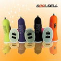New 3.1A Dual USB Rubber Oil Coated Car Charger
