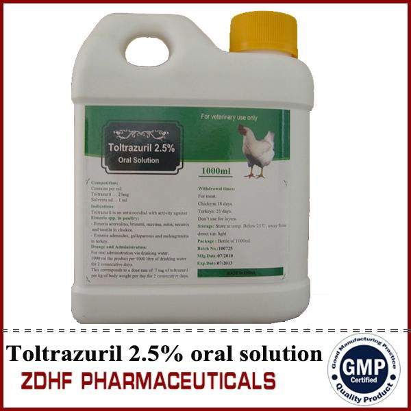 Toltrazuril 2.5% oral solution 4