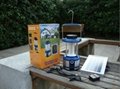 LED Portable rechargeable Solar Lantern with USB charger and FM radio