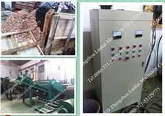  Automatic waster wood pallet crushing machine 