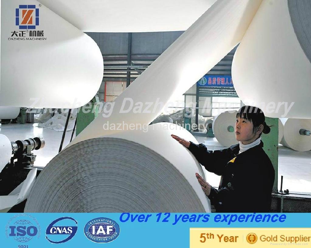 full production line waste paper recycling kitchen paper towel making machine 2
