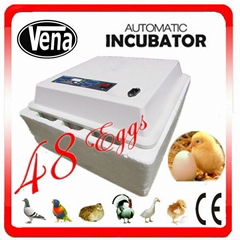 CE certification full automatic egg incubator VA-48 make chicken egg incubator 