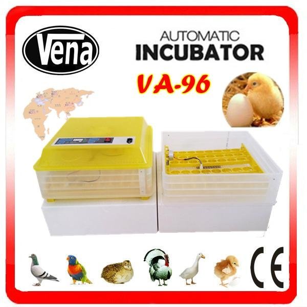 Full automatic High hatching rate mini chicken egg incubator VA-96 for sale 2
