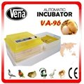 Full automatic High hatching rate mini chicken egg incubator VA-96 for sale