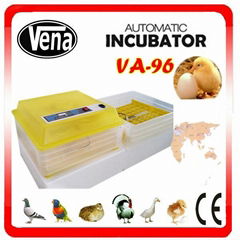 Full automatic High hatching rate mini chicken egg incubator VA-96 for sale