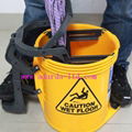 Plastic Barrel Mop Bucket with Wringer 4